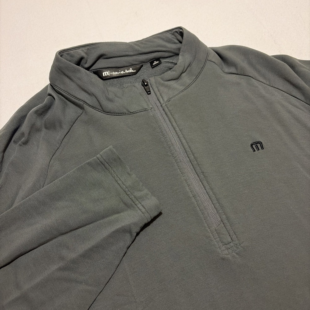 Travis Mathew Cloud 2.0 Golf 1/4 Zip Pullover Mens XL Gray Soft Comfort